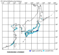 Distributionof crab Deiratonotus cristatum